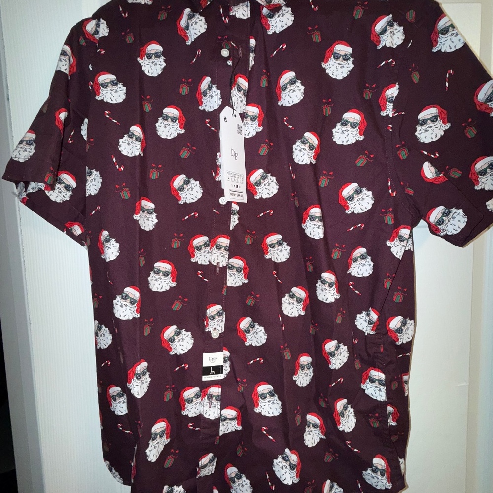 Denim & Flower Ricky Singh Santa Shirt Large